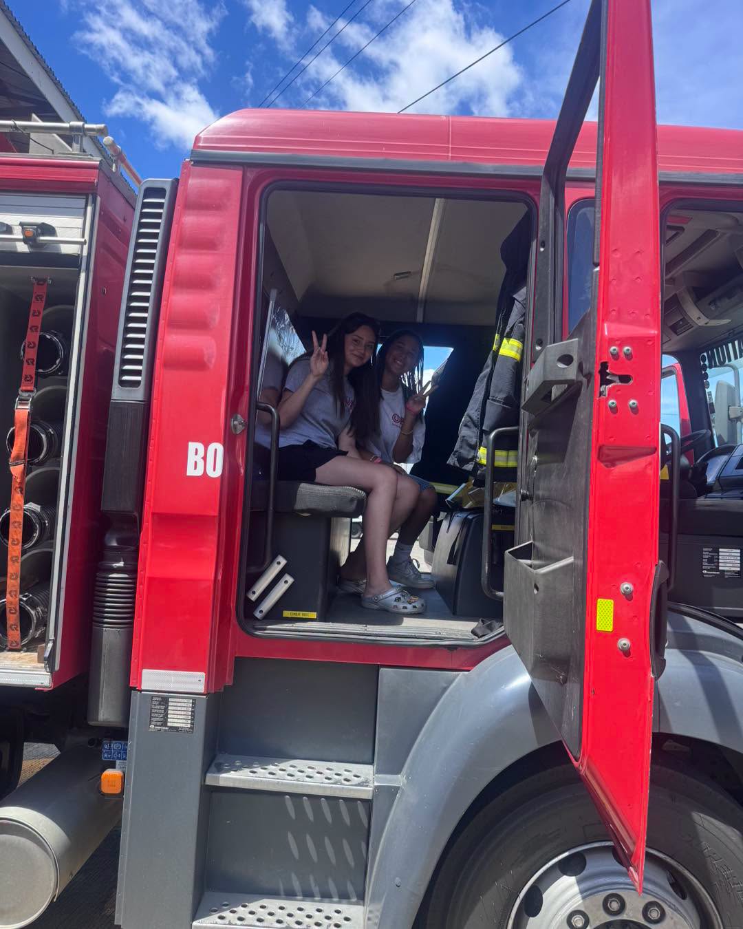 U-Turn for Christ mission team visiting a local Philippine fire department